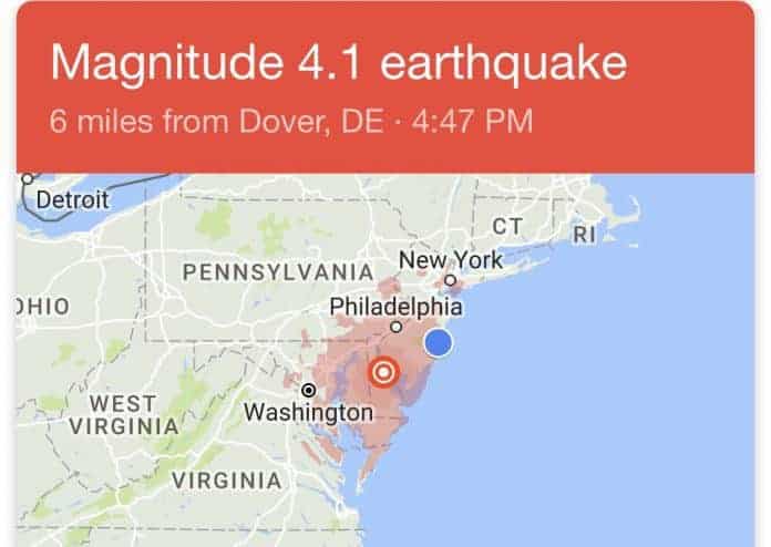 Earthquake Hits East Coast - Jersey Feels It