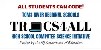 TRCS4All is a NJDOE-funded program, in partnership with Ocean County College, that will give Toms River Regional Schools students a head start in meeting anticipated state requirements for computer science. (Graphic courtesy TRRSD)