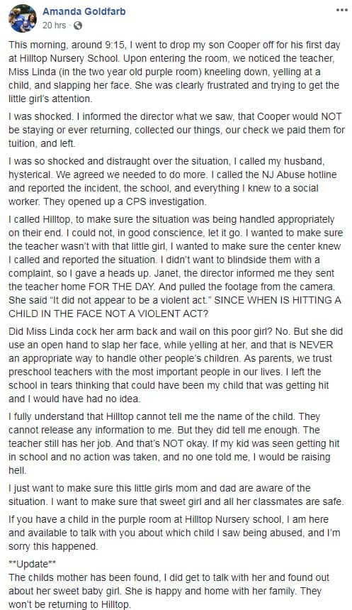 Teacher Fired For Incident At Ocean County Nursery School - Jersey ...