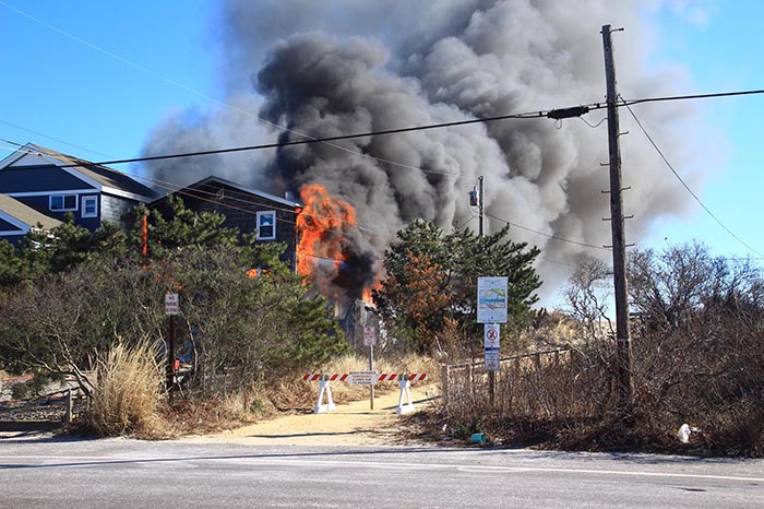 A fire tore through a Holgate home Thursday. (Photo courtesy Arthur McLaughlin)