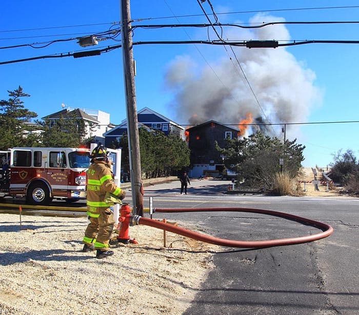 A fire tore through a Holgate home Thursday. (Photo courtesy Arthur McLaughlin)