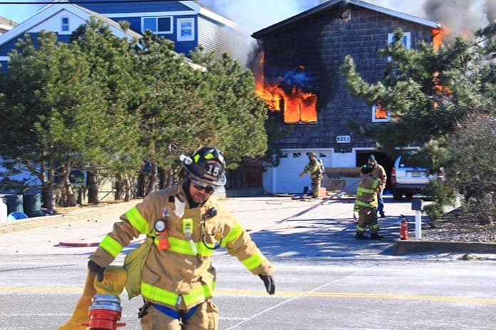 A fire tore through a Holgate home Thursday. (Photo courtesy Arthur McLaughlin)