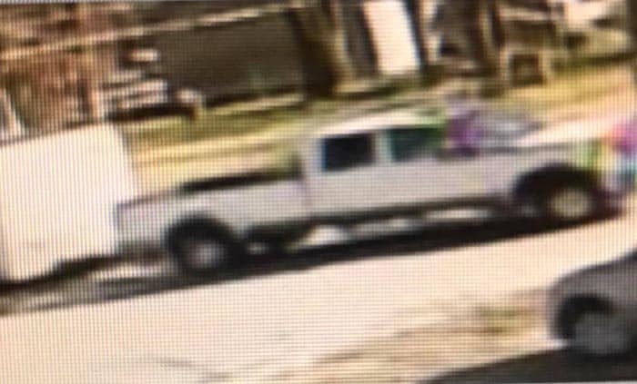 Police released these photos of this white pick-up truck, the suspected vehicle. (Photo courtesy Howell Police)