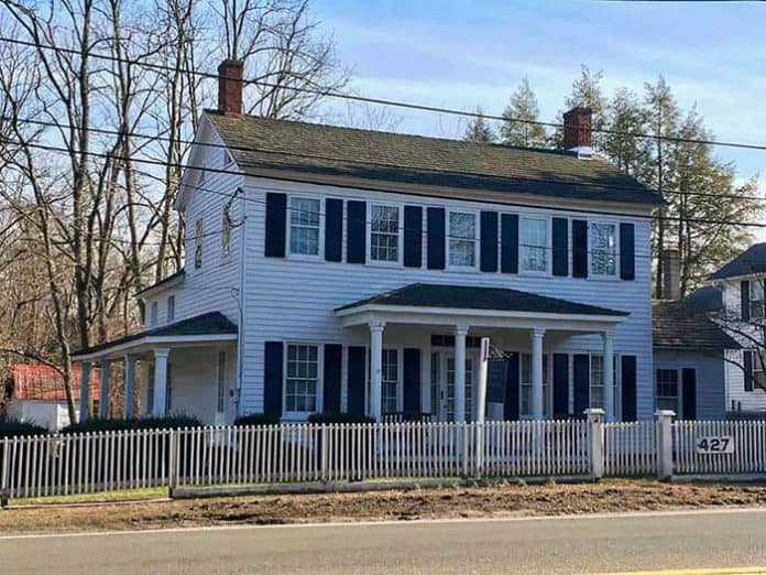 The MacKenzie House on Lakewood-Farmingdale Road is a historical landmark that people in the community would like to see restored. (Photo by Micromedia Publications)