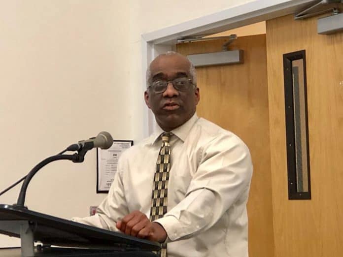 Earl Moseley, the district's Harassment, Intimidation and Bullying coordinator, said bullying incidents have dropped from 53 during the 2017-2018 school year (across all schools) to 16 for the 2018-2019 school year. He credits the drop to staff training. (Photo by Judy Smestad-Nunn)