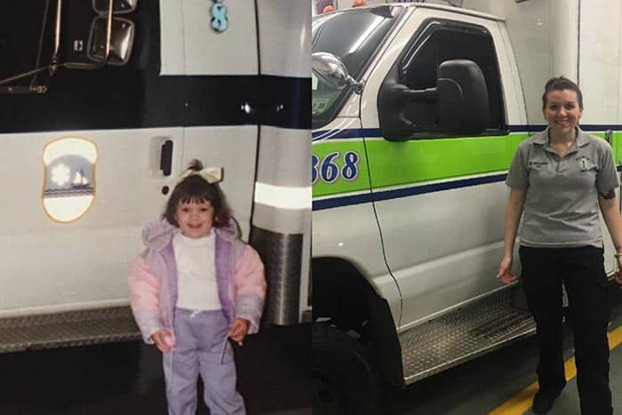 Clearly, the First Aid Squad has been part of Megan Franzoso's life for a long time. (Photo courtesy GoFundMe)