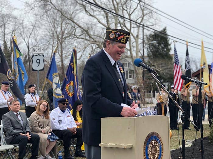 Barnegat VFW Commander Frank Healy. (Photo by Kimberly Bosco)