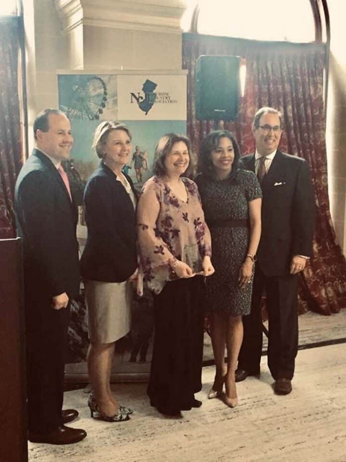 Southern Ocean Chamber along with members Suasion Communications Group and Six Flags Great Adventure is recognized in Trenton for excellence. (Photo courtesy Southern Ocean County Chamber of Commerce)