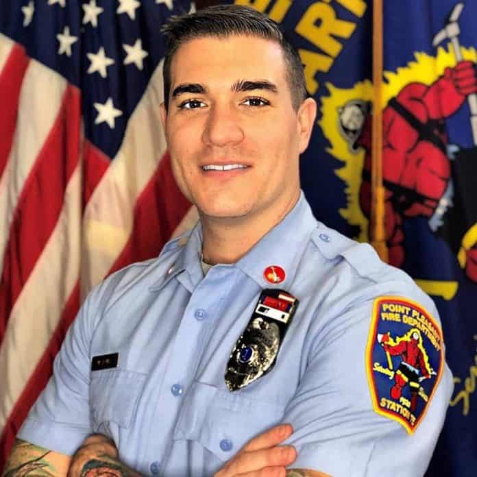 Mitch Remig during his tenure as a firefighter. (Photo courtesy Jared Remig)