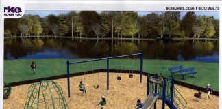 A rendering of the new park at Bamber Lake. (Photo courtesy Lacey Township)