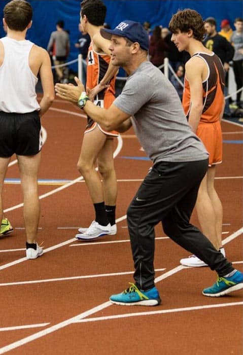 Jack Boylan leads his team. (Photo courtesy Toms River High School North)