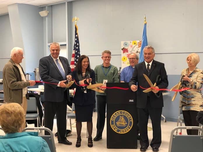 Ocean County officials cut the ribbon on the newly renovated Ocean County Southern Service Center, located at 179 South Main Street in Stafford. (Photo by Kimberly Bosco)