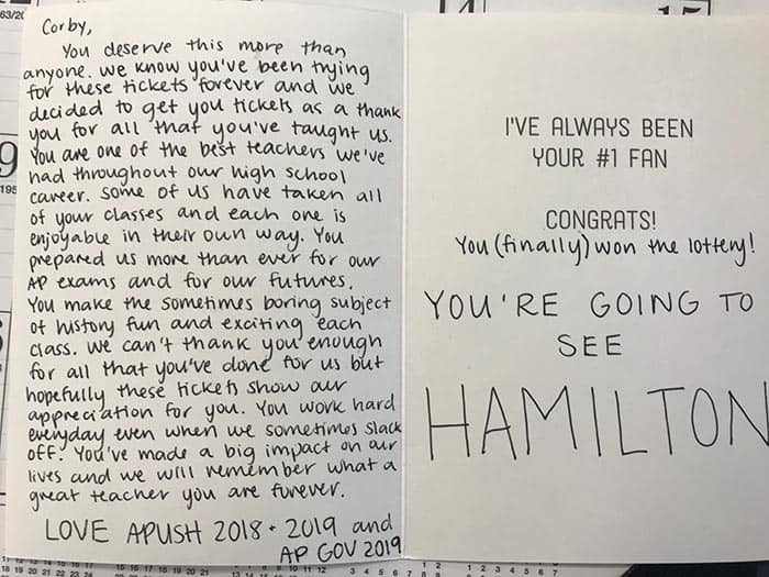 Hamilton tickets for students hot sale