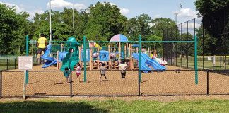 Jackson playgrounds including its roller hockey park are seen during a recent sunny day. (Photo by Bob Vosseller)