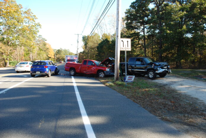 Three Vehicle Crash In Ocean County Injures Two - Jersey Shore Online