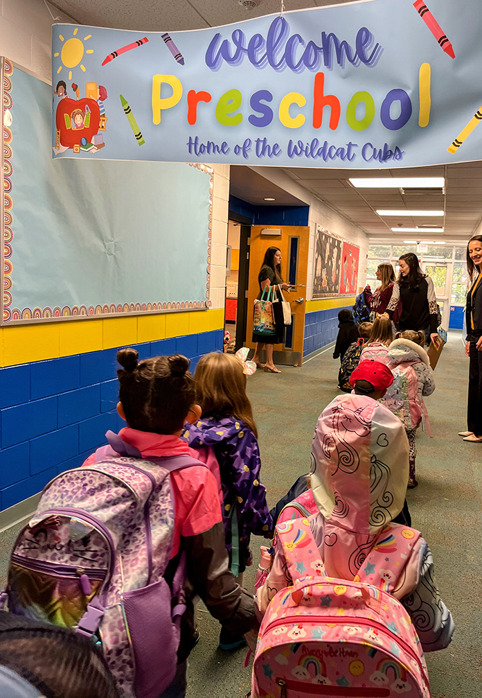 Preschool Students Get A First Class Welcome