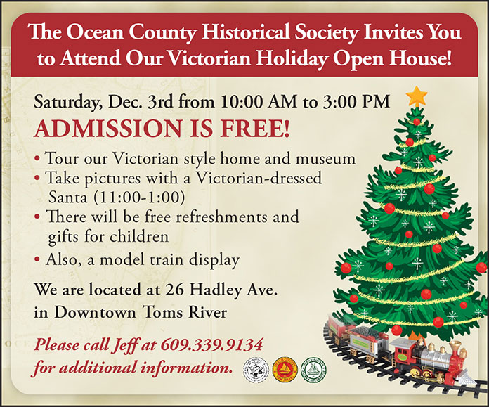 Ocean County Historical Society To Host 3rd Annual Victorian Holiday Open House