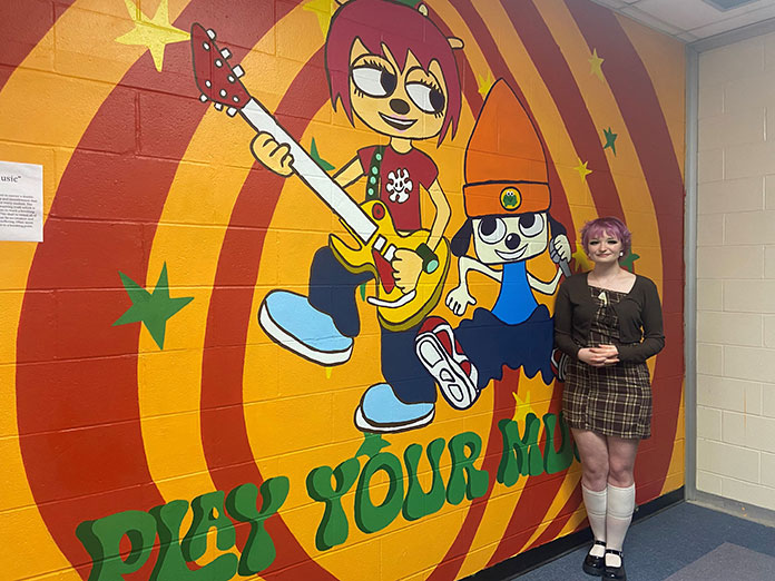 Students Brighten School Walls With Murals