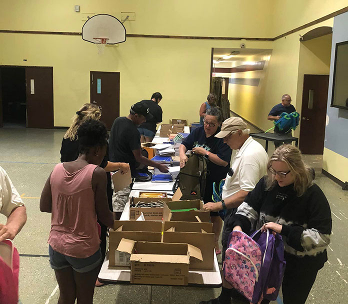 Backpacks Given Out During Family Fun Day