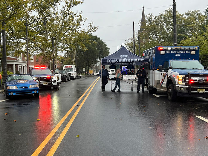 Toms River Vest-A-Cop Raises Money Despite Rainy Day