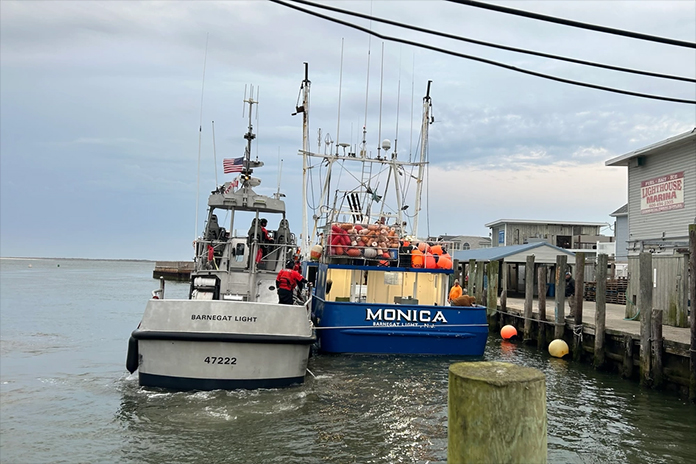 Four Mariners Rescued Off Jersey Shore Coast