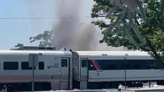 NJ Transit Train Catches Fire In Ocean County