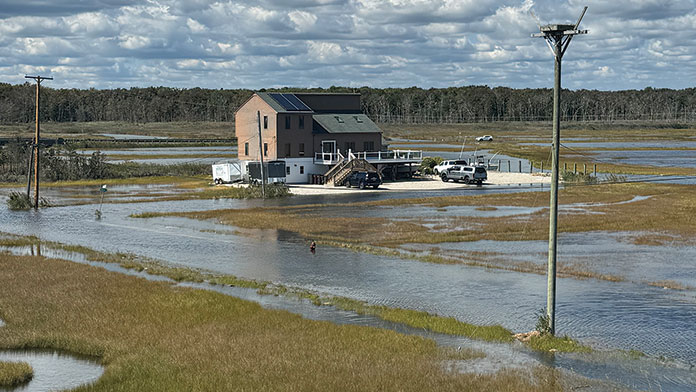 Shore Area Flooded With Safety Problems