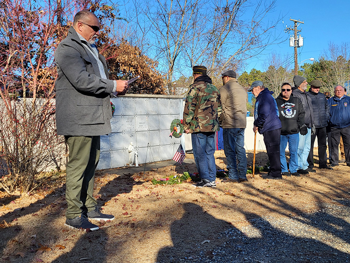 Wreaths Placed To Remember Veterans