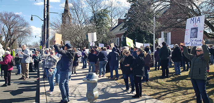 Congressman Faces Criticism At Toms River Rally