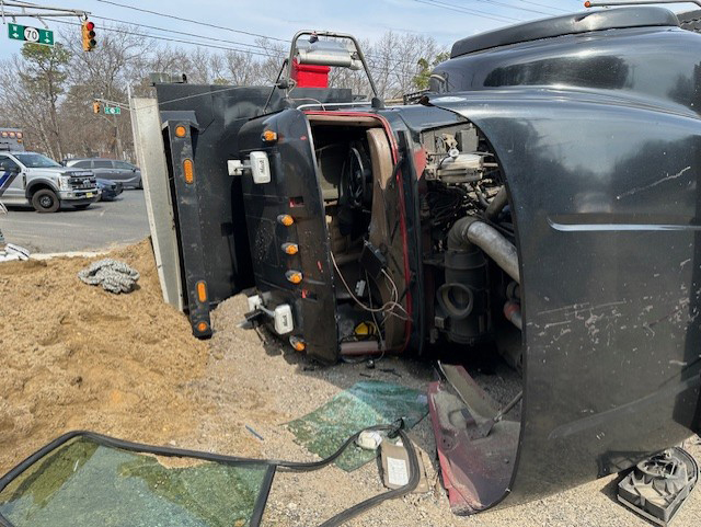 Truck Driver Injured In Ocean County Crash